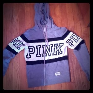 Pink zip boodie